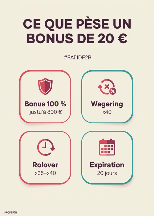 Joueur utilisant une carte bancaire pour déposer 20 euros sur un casino en ligne sécurisé en France